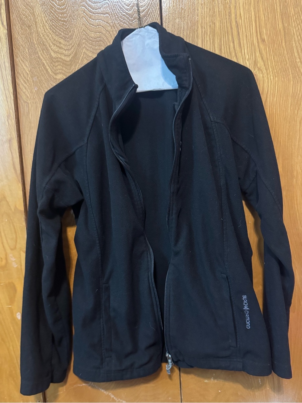 Black Diamond Women's Black Full-Zip Jacket with Pockets